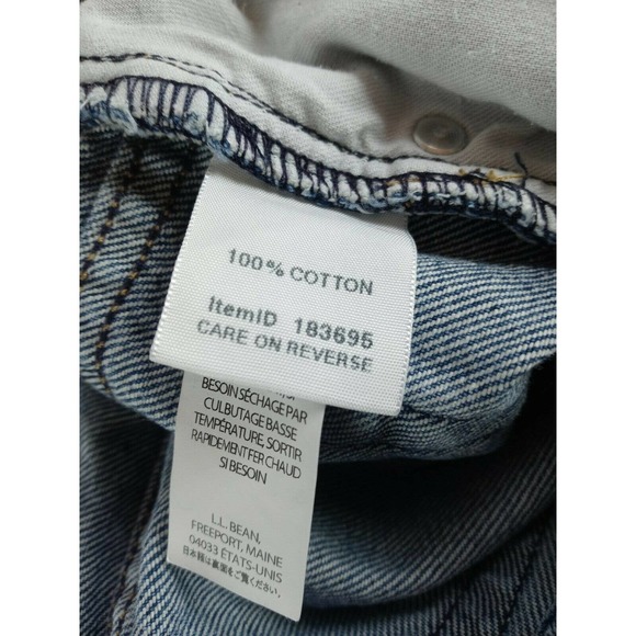 L.L. Bean original fit Tapered leg relaxed jeans - Picture 7 of 9